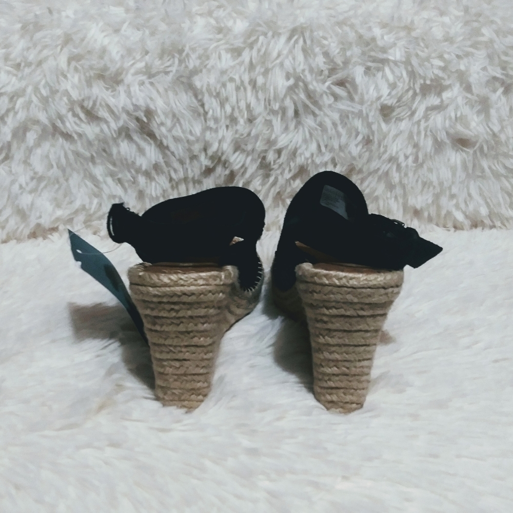 2×$40 TOMS Monica Suede Rope wedge Sandals - Picture 8 of 9
